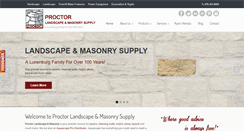 Desktop Screenshot of proctorlandscapesupply.com